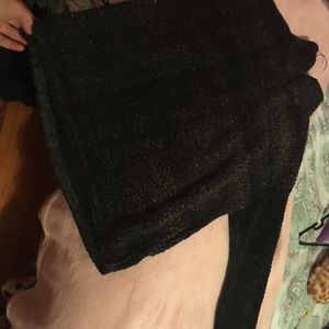 Black/grey sherpa jacket